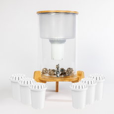 AquaPRO Glas 9 liter (filtert PFAS) + Jaar filterset