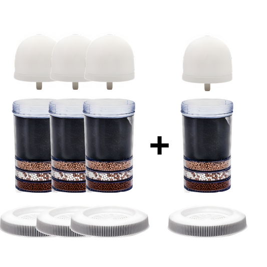 [3+1 KOSTENLOS] AquaPRO Wasserfilter 2 Jahre Komplettes Standardfilterset