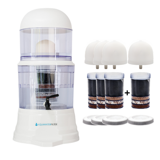 [3+1 GRATIS] AquaPRO – Wasserfilter 16 Liter Mineralring 