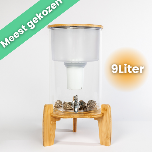 AquaPRO - Waterfilter Glas 9 Liter (filtert PFAS)