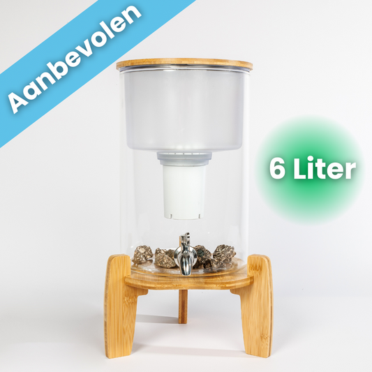 AquaPRO - Waterfilter Glas 6 Liter (filtert PFAS)