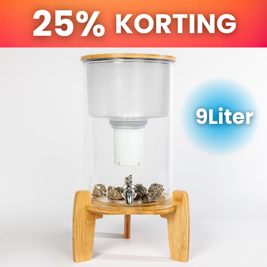 Actie: AquaPRO – Glazen Waterfilter 9 Liter (filtert PFAS)