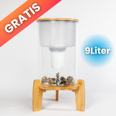 glazen 9L AquaPro waterfilter, gratis bij een filterabonnement